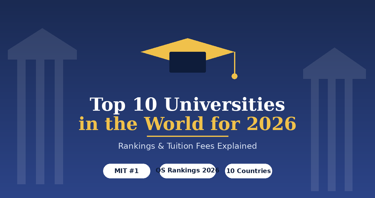 Top 10 Universities in the World for 2026 – Rankings & Tuition Fees Explained